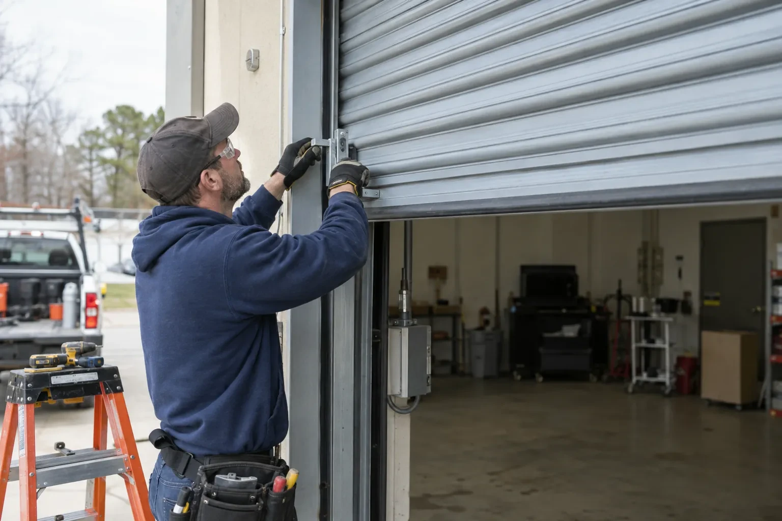 Illustrative garage doors scene — Lincoln