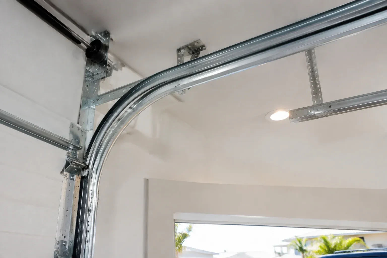 Illustrative garage doors scene — Garage Door Track Repair or Replacement, Lincoln