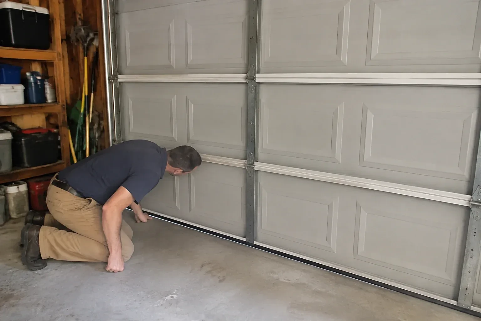 Illustrative garage doors scene — Garage Door Perimeter Weatherstrip, Lincoln